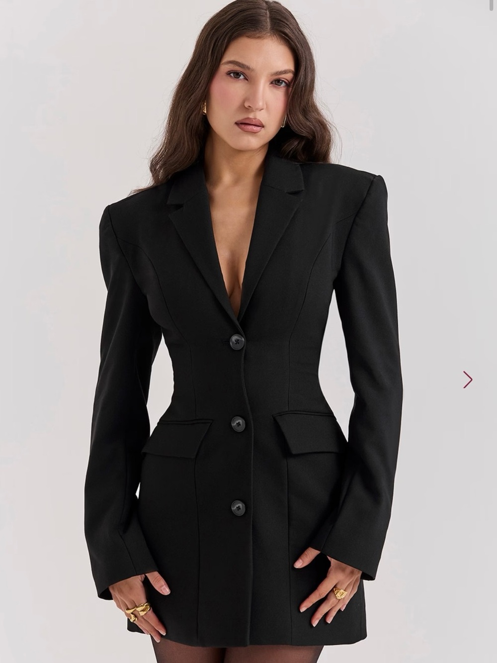 House of CB Black Tailored Blazer Dress